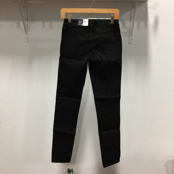 NWT BLEULAB GREAT SUPER STRETCH FIT HORSESHOE BLK JEGGING Reversible Jean - Picture 4 of 12